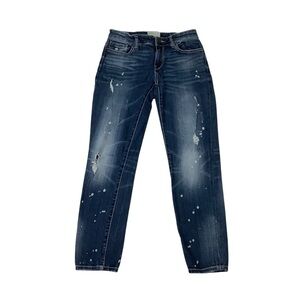 BKE Stella Ankle Skinny Jeans Sz 25 Distressed Blue